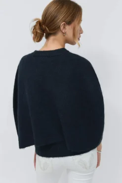 Best Gina Tricot Y knitted cape cardigan Blauw