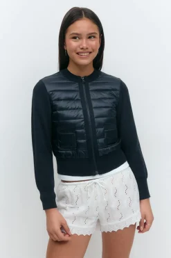 Best Gina Tricot Y lightweight rib jacket Blauw