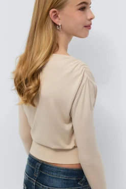 Discount Gina Tricot Y long sleeve top Beige