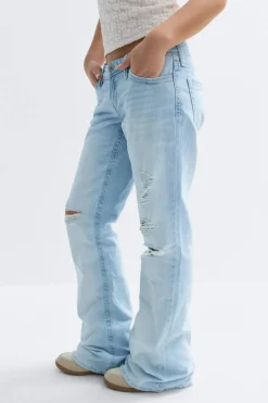 New Gina Tricot Y low loose bootcut jeans tall Blauw