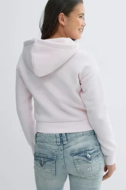 Online Gina Tricot Y napoleon zip hoodie Roze