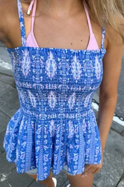Online Gina Tricot Y one layer multi top Blauw