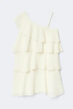 Outlet Gina Tricot Y one shoulder dress Wit