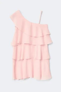 Clearance Gina Tricot Y one shoulder dress Roze