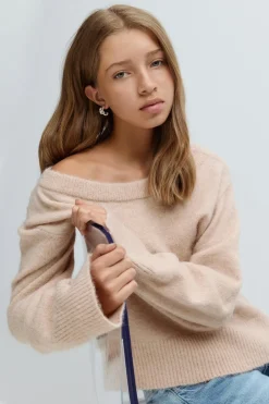Gina Tricot Y oversized knitted sweater Beige