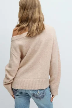 Gina Tricot Y oversized knitted sweater Beige