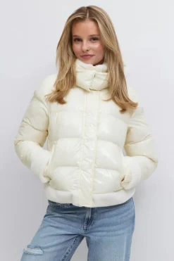 Best Gina Tricot Y padded fur jacket Wit