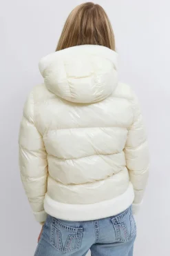 Best Gina Tricot Y padded fur jacket Wit