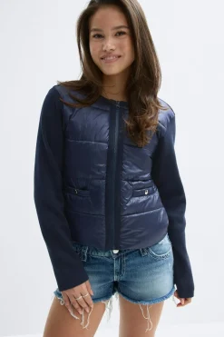 Outlet Gina Tricot Y padded rib jacket Blauw