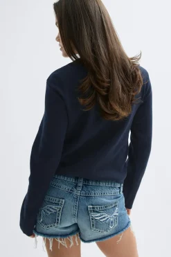 Outlet Gina Tricot Y padded rib jacket Blauw