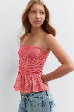 Discount Gina Tricot Y paisley top Roze