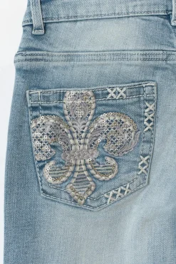 New Gina Tricot Y pleated flare jeans Blauw
