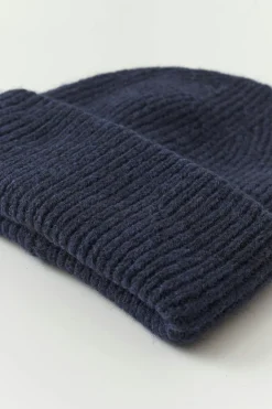 Best Gina Tricot Y rib beanie Blauw