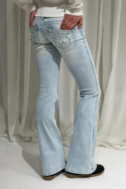 Sale Gina Tricot Y runway jeans Blauw