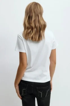 Gina Tricot Y scandi basic tee Wit