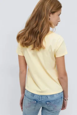 Online Gina Tricot Y scandi basic tee Geel