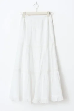 Discount Gina Tricot Y scandi maxi skirt Wit