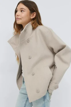 Best Gina Tricot Y short felt jacket Beige