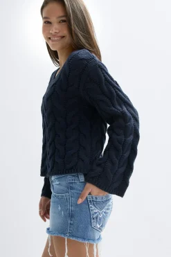 Hot Gina Tricot Y sparkle low denim shorts Blauw