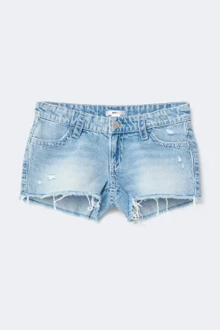 Online Gina Tricot Y sparkle low denim shorts Blauw