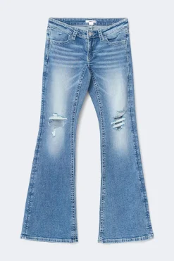 Clearance Gina Tricot Y sparkle low flare jeans Blauw