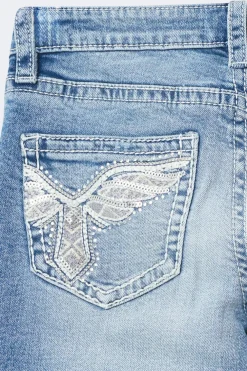 Clearance Gina Tricot Y sparkle low flare jeans Blauw