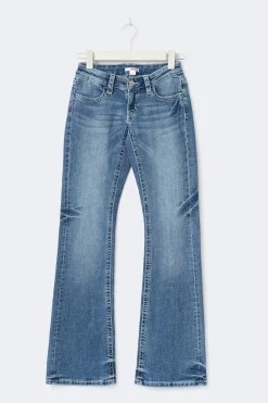 Discount Gina Tricot Y sparkle low flare jeans tall Blauw