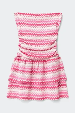 Gina Tricot Y stripe bandeau dress Wit
