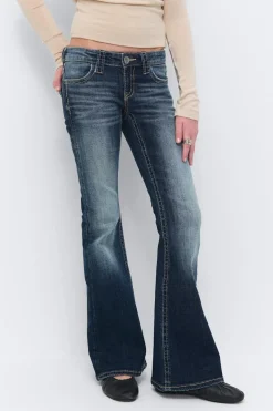 Discount Gina Tricot Y too messy flare jeans Blauw