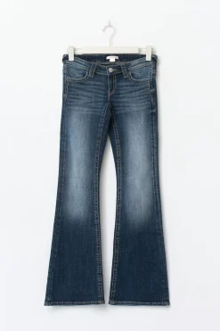 Discount Gina Tricot Y too messy flare jeans Blauw
