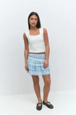 Best Gina Tricot Y two layer multi skirt Blauw