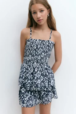 Online Gina Tricot Y two layer multi skirt Blauw