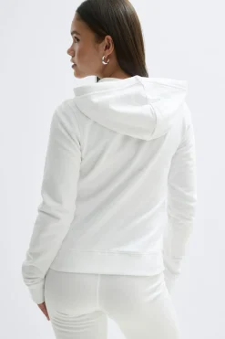 Outlet Gina Tricot Y y2k 2 way zip hoodie Wit