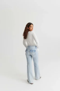 Best Gina Tricot Y2k jeans Blauw