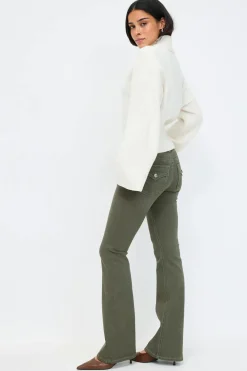Best Gina Tricot Y2k low bootcut jeans Groen