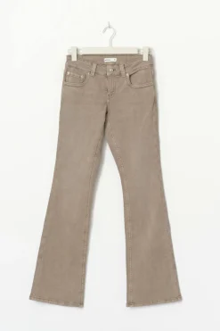Online Gina Tricot Y2k low bootcut jeans Beige