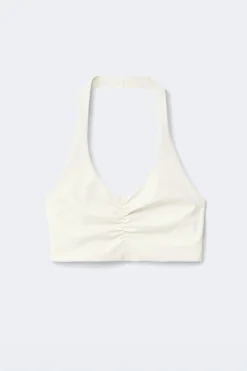 Gina Tricot Yoga halterneck top Wit