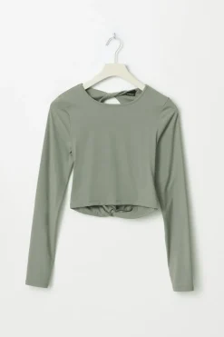 Sale Gina Tricot Yoga twist top Groen