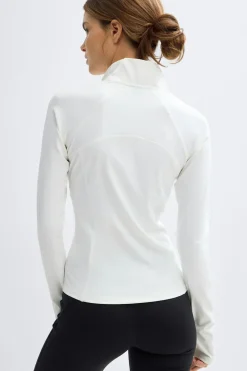 Best Gina Tricot Zip yoga jacket Wit
