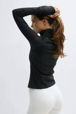 Hot Gina Tricot Zip yoga jacket Zwart