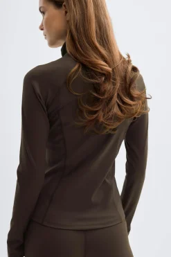 Best Gina Tricot Zip yoga jacket Bruin